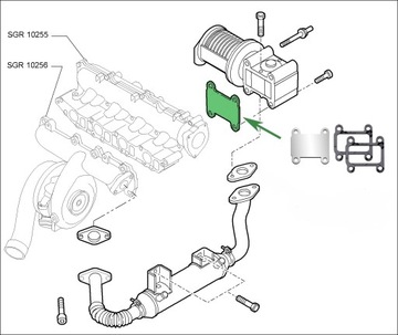 Заглушка EGR 1.9 CDTi OPEL Astra H Signum