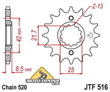 Zestaw napęd-owy Suzuki GS 500 99-07r E Zębatki + Łańcuch DiD _ MOC+