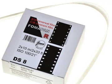 Двусторонняя пленка Fomapan R 100 DS8 для камер 2x10 м.