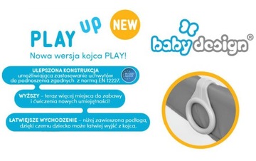 Манеж Baby Design Elevated PLAY UP + РУЧКИ