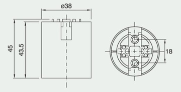 ДЕРЖАТЕЛЬ РЕЗЬБА E27 ПЛАСТИК ЧЕРНЫЙ ГЛАДКИЙ