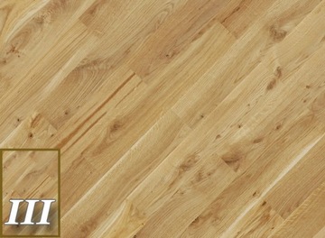 Дубовый паркет Доска Solid Oak 40х10см толщина 22мм III