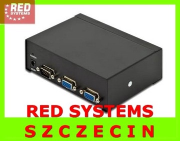 Разветвитель RED: 2 разветвителя VGA DSUB с блоком питания