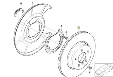 BMW E60 E61 E63 E64 Оригинальный передний диск 324х30