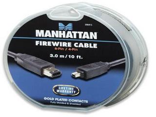 Длинный кабель Firewire 3 м, 6-контактный - 4-контактный, Щецин