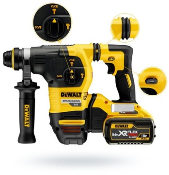 Ударная дрель DeWalt DCH334X2 54В 3.5j 2 аккумулятора 9Ач