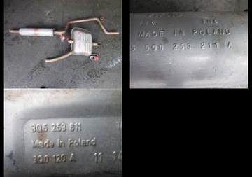 фото thumb №1, Труба вихлоп vw passat b8 3g0 1,4tsi