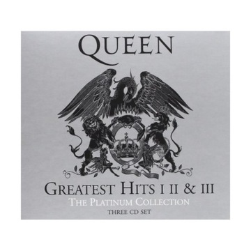 ПЛАТИНОВАЯ КОРОБКА QUEEN GREATEST HITS — УНИКАЛЬНЫЕ 3 КОМПАКТ-ДИСКА