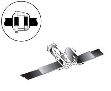 16mm TAŚMA PP NAPINACZ ZAPINKI BANDOWNICA ZESTAW