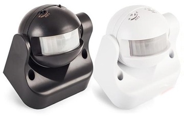 Czujnik sensor ruchu PIR naścienny 180 st czujnik led zmierzchu czas