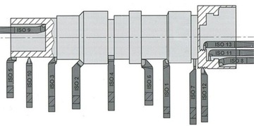 Расточная оправка с токарным ножом NNWb ISO9R 3232 P30 32x32