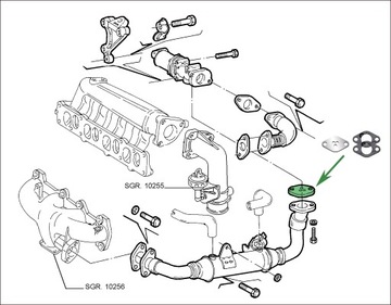 Заглушка EGR FIAT Brava Bravo Croma Doblo 1.9 JTD