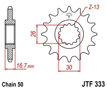 Комплект приводов VFR750 RC36 RK 530XSO Z1+JT