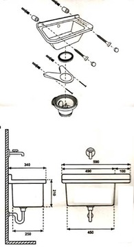 КОРЗИНА ДЛЯ РАКОВИНЫ 60x34x21см БЕЛАЯ