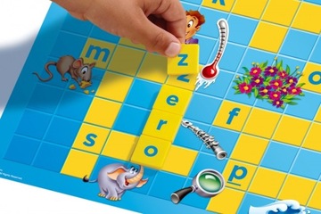 SCRABBLE JUNIOR GAME, словесная игра для детей 6-10 лет, польская версия