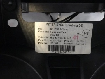 фото thumb №8, Приборная панель приборная audi a8 d3 4e28570001h anglik