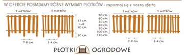 Садовые ворота с штакетниками из ореха 100 х 90 см.