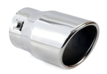 фото thumb №1, Наконечник do выхлоп хромированная серебряная декоративная большая кругло варшава 90-mm