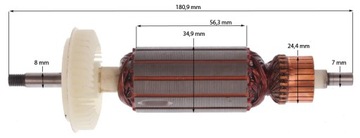 Ротор BOSCH GWS 14-125 CIE CE GWS 15 подшипники