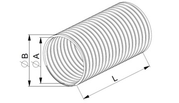 АЛЮМИНИЕВАЯ ТРУБА AWENTA FLEX SPIRO FI 80 1м