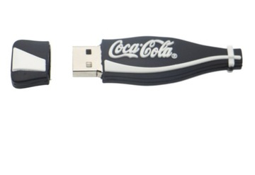 ФЛЕШКА 8 ГБ USB-БУТЫЛКА COCA COLA ЧЕРНЫЙ БЕЛЫЙ