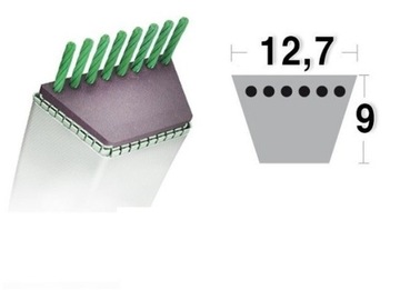 Привод ножа клиноременный 754-04060 12,7х2451,1м трактора mtd Cub cadet