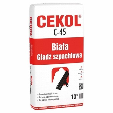 CEKOL C-45 ШТУКАТУРКА БЕЛАЯ c45 10КГ