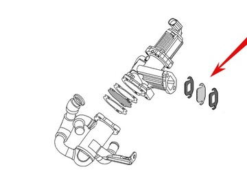 120 Прокладка EGR OPEL FIAT ALFA LANCI 1.3 JTD CDT