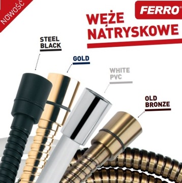 ЧЕРНЫЙ МЕТАЛЛ ДУШЕВОЙ ШЛАНГ 150 см FERRO W33