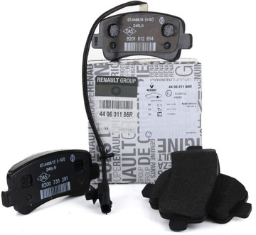 фото thumb №1, Гальмівні колодки гальмівні задня aso renault master iii 2.3dci оригінал renault orginał