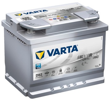 АККУМУЛЯТОР VARTA, AGM D52 СТАРТ СТОП 60Ач 680А