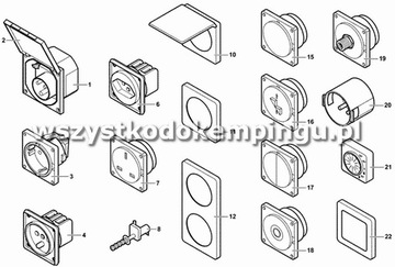 ВНЕШНЯЯ РОЗЕТКА ПИТАНИЯ 230 В CEE ЧЕРНАЯ, НОВАЯ