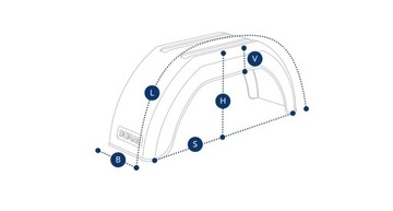 SET - 2x DOMAR 10-13 одинарное крыло с отверстиями под колесную арку для прицепа