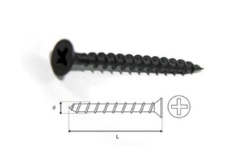 WKRĘTY DO PŁYT GIPSOWYCH DO DREWNA 4,2x70mm 1kg