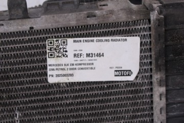 фото thumb №3, Mercedes slk r170 2.3 бензин радіатор wody #