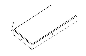 Płaskownik nierdzewny sur 10x5 AISI 304 2000mm