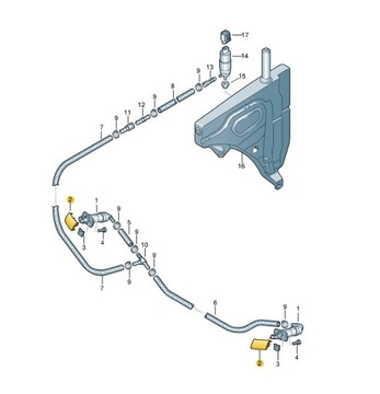 фото thumb №4, Заглушка омывателя фара audi q7 левая оригинал od aso
