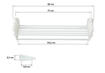 Сушилка для ванной комнаты HARMONIC 80см КАЧЕСТВО