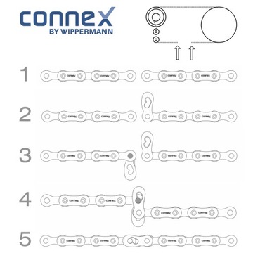 Звено цепи WIPPERMANN CONNEX LINK для 6/7/8-скоростной цепи