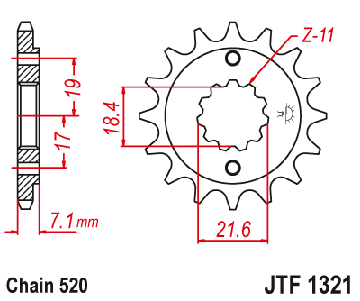 ПЕРЕДНЯЯ ЗВЕЗДОЧКА 13 зубьев HONDA XR CBR CRF CBF 250