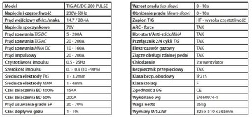 Электронный сварочный аппарат ADLER TIG AC/DC-200 PU 200А