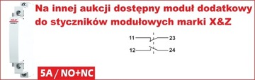 МОДУЛЬНЫЙ КОНТАКТОР 1-ФАЗНЫЙ 25А 2П 2НО катушка 230В переменного тока