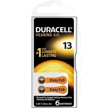 DURACELL DA13 ACTIVAIR Батарейки для слуха 60 шт.