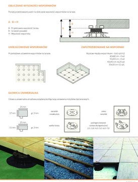 Регулируемая террасная опора для дощатых лаг, подошва 17-30 мм.