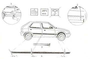 SKODA KAROQ - боковые молдинги автомобиля