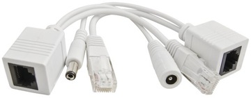 Разветвитель P-POE1 RJ45 кат.5e 2 вилки/1 розетка Разветвитель для IP-камер POE