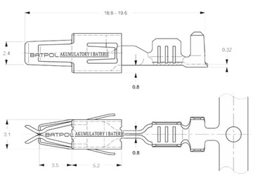 РАЗЪЕМ «МАМА» VW JPT 0,5–1,0 мм2 000979021E