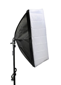 2x ZESTAW ŚWIATŁO CIĄGŁE SOFTBOX 50x70 400W statyw