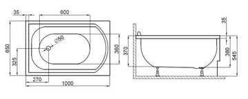 Wanna POLIMAT MINI 100x65 syfon | GWAR. 15 LAT