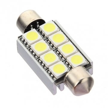 żarówka LED SV8.5 12V CANBUS 42mm C3W, C5W, biała